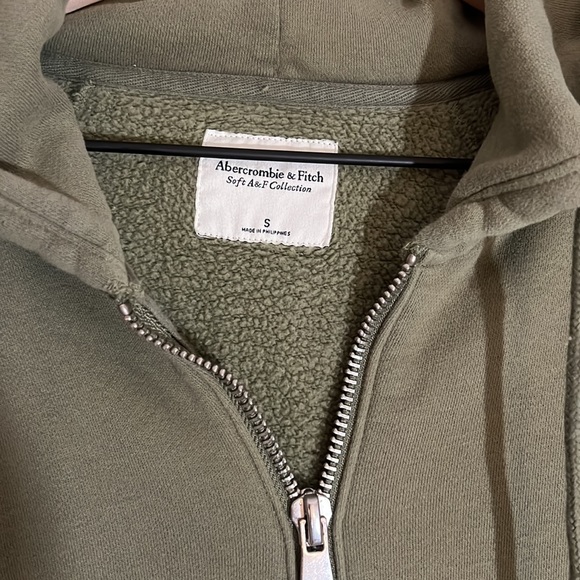 Abercrombie Oversized Sunday Zip Sweatshirt - Size S - Picture 2 of 6